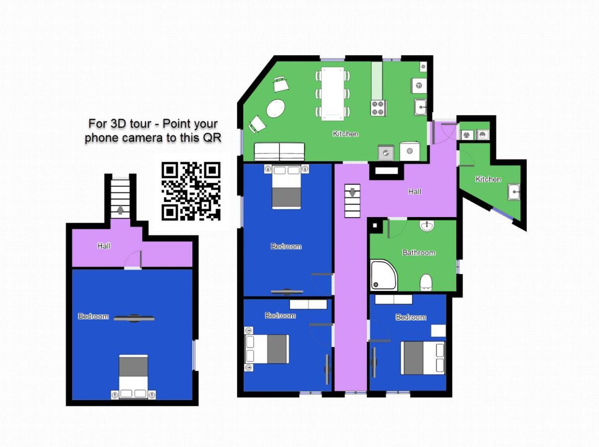 Aday - City Central Mansion - 4 Bedroom Apartment Ålborg Exteriör bild